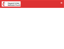 Tablet Screenshot of haygoodumc.com